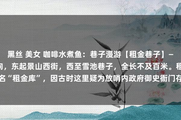 黑丝 美女 咖啡水煮鱼:巷子漫游【租金巷子】————租金库巷子东西走向,东起景山西街,西至雪池巷子,全长不及百米。租金库巷子原名“租金库”,因古时这里疑为放哨内政府御史衙门存放收缴钱币的方位。巷子入口忐忑,...