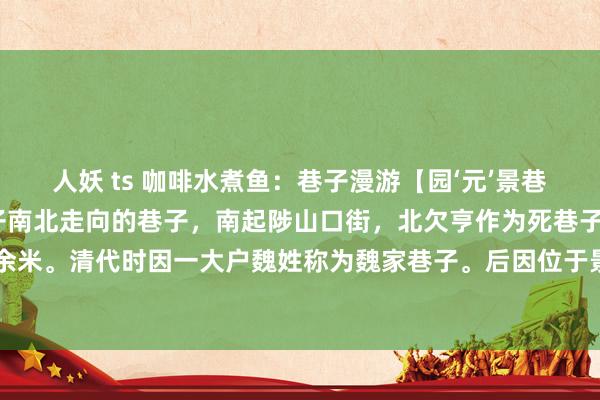 人妖 ts 咖啡水煮鱼:巷子漫游【园‘元’景巷子】————园‘元’景巷子南北走向的巷子,南起陟山口街,北欠亨作为死巷子,全长百余米。清代时因一大户魏姓称为魏家巷子。后因位于景猴子园和北海公园之间遂取前者之“...
