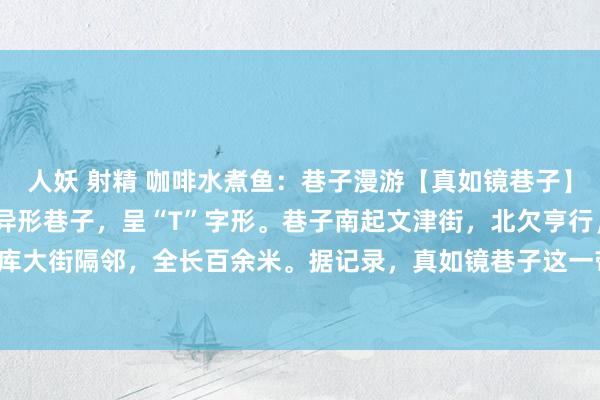 人妖 射精 咖啡水煮鱼：巷子漫游【真如镜巷子】————真如镜巷子是条异形巷子，呈“T”字形。巷子南起文津街，北欠亨行，西至西什库大街隔邻，全长百余米。据记录，真如镜巷子这一带在明代是内政府的“果园厂”和“洗...