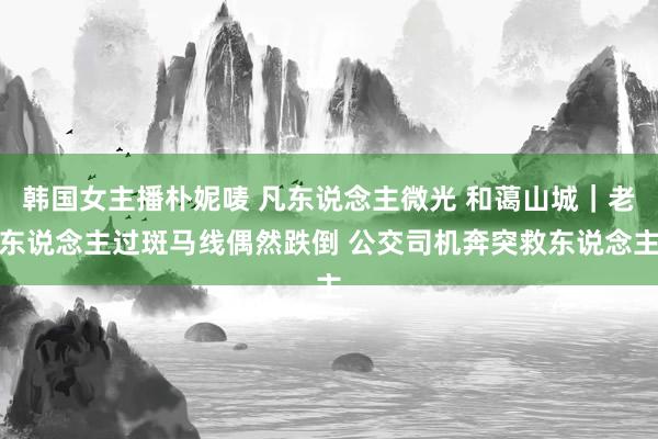 韩国女主播朴妮唛 凡东说念主微光 和蔼山城｜老东说念主过斑马线偶然跌倒 公交司机奔突救东说念主