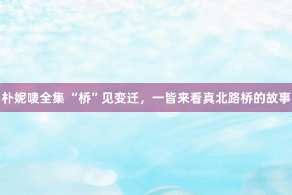 朴妮唛全集 “桥”见变迁，一皆来看真北路桥的故事