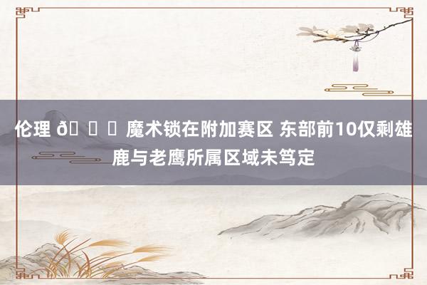 伦理 🔒魔术锁在附加赛区 东部前10仅剩雄鹿与老鹰所属区域未笃定