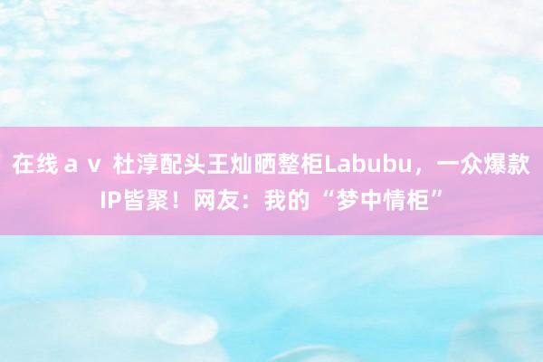 在线ａｖ 杜淳配头王灿晒整柜Labubu，一众爆款IP皆聚！网友：我的 “梦中情柜”